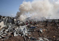 İsrail ordusu Filistinlilerin çadırlarını bombaladı