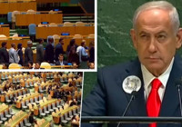 İsrail Başbakanı Netanyahu'ya kürsüye geldi: BM salonu boşaldı