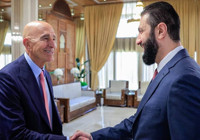Suriye Cumhurbaşkanı Şara ile ABD temsilcisi Barrack görüştü