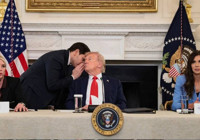 Trump'a toplantıyı erken sonlandıran not: Rubio kulağına fısıldayarak verdi