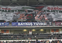 Başakşehir taraftarından Filistin'e destek