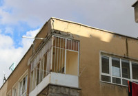 Kayseri'de yıkılma tehlikesi bulunan bina tahliye edildi