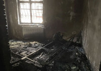 Ankara'da 4 katlı apartmanda yangın