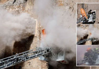 Roma'daki tarihi kulede çökme: Çok sayıda yaralı var