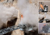 Roma'daki tarihi kulede çökme: Çok sayıda yaralı var