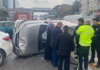 Avrasya Tüneli girişinde zincirleme kaza