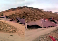 Kahramanmaraş’ta heyelan 10 ev toprak altında kaldı