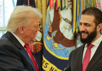 Donald Trump ile Ahmed Şara bir araya geldi