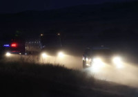 Gürcistan'da askeri kargo uçağının düştüğü bölgede arama kurtarma çalışmaları gece de devam etti