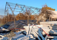 Amasya'daki yangında plasik malzemelerinin bulunduğu depo yandı