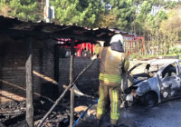 İstanbul'da korkutan garaj yangını