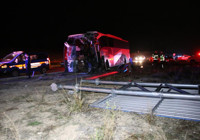 Denizli'de minibüs yolcu otobüsüyle çarpıştı: 1 ölü, 13 yaralı