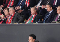 Cumhurbaşkanı Erdoğan, A Milli Basketbol Takımı'nın maçını izledi