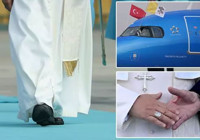 Papa Leo'nun uçağında çok çarpıcı Türkiye detayı! Bakın ne anlama geliyormuş