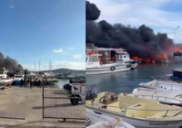 Çeşme'de 7 tekne küle döndü