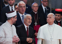 Papa 14. Leo, Sultanahmet Camii'ni ziyaret etti