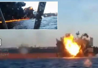 Karadeniz'de gemilere saldırı! Ukrayna saldırı anının görüntülerini paylaştı