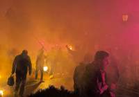 Derbi heyecanı gerginliğe dönüştü