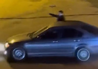 Ümraniye’de drift atan otomobil kamerada