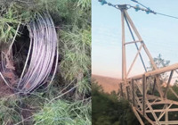 Hırsızlar telleri direkleri ile çaldı: Bütün ilçe elektriksiz kaldı