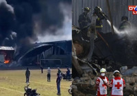 Meksika'da 'acil iniş' yapmaya çalışan uçak düştü: En az 7 kişi hayatını kaybetti