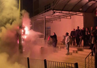 Cemevinde korku dolu anlar: Elektrik panosu patladı