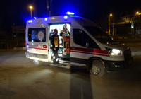 Malatya'da motokurye kazada yaralandı