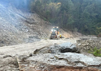 Kastamonu’da heyelan sebebiyle kapanan yol ulaşıma açıldı
