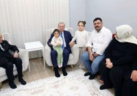 Cumhurbaşkanı Erdoğan ve Bahçeli'den Hatay’da depremzede aileye ziyaret