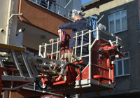 Ordu’da apartmanın zemin katında yangın