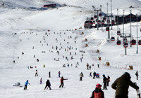 Erciyes'te hafta sonu yoğunluğu: Binlerce kişi akın etti