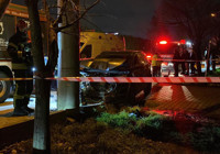 Direğe çarpan araç hurdaya döndü: 1 yaralı