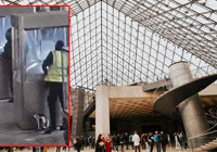 Soyulan Louvre Müzesi'nden yeni görüntüler! İşte soygunun gerçekleşme anı...