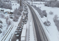 Uşak-Ankara karayolu 3 saat trafiğe kapandı