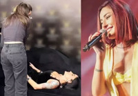 Melek Mosso sahnede fenalaştı! Sevenleri büyük panik yaşadı