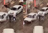 Demir sopayla darp etti, döner bıçağıyla kovaladı!