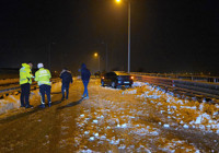 Gaziantep'te buzlanma nedeniyle kaza: 1 yaralı