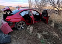 Aksaray’da otomobil şarampole düştü: 3 yaralı