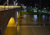 Çanakkale'de çay taştı: Otopark sular altında kaldı