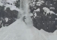 Şırnak’ta çığ düşme anı kamerada