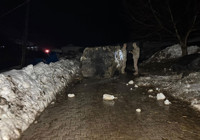 Şırnak’ta dev kayalar köye düştü, 30 hayvan telef oldu