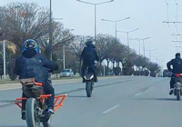 Malatya'da tehlikeli motosiklet şovuna ağır fatura