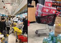 Dubai'de su izdihamı: Savaş korkusuyla rafları boşalttılar