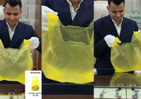 Markalar çıldırdı: 1.790 dolarlık 'sarı çöp poşeti'