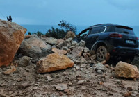 Mersin-Antalya karayolunda heyelan: Facia ucuz atlatıldı