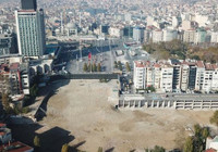 AKM alanındaki son durum havadan fotoğraflandı