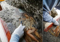 Zeus'un kuğu kılığında duvar resmi bulundu