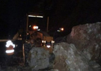 Zigana Dağı'nda heyelan