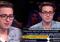 Genç yarışmacının "Binaenaleyh" ile imtihanı