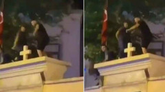 Kilisede tepki çeken görüntü: 3 kişi gözaltında